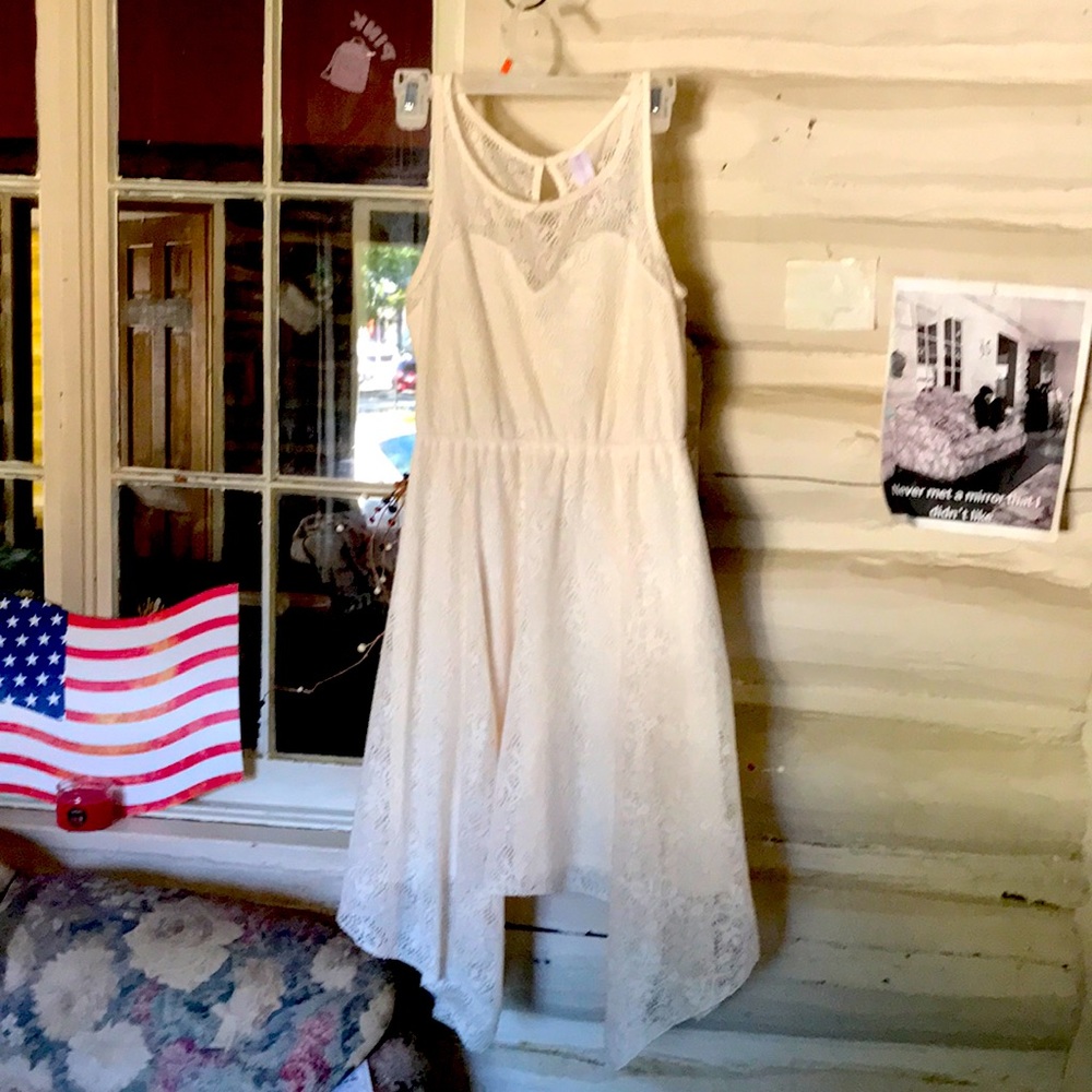 No Boundaries off white medium dress.